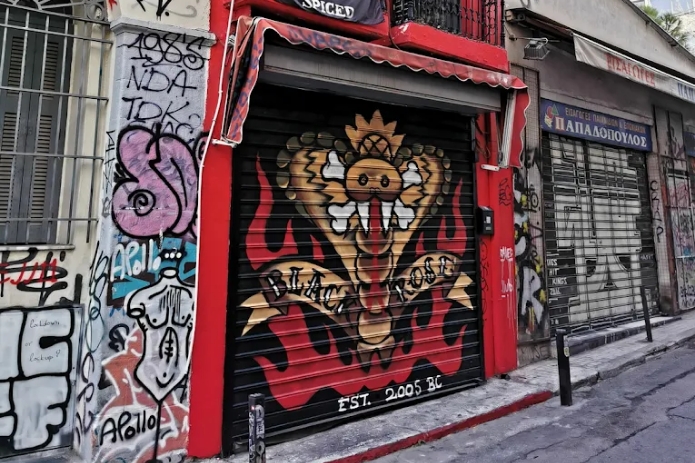 Lucky Rose Tattoo Athens Storefront